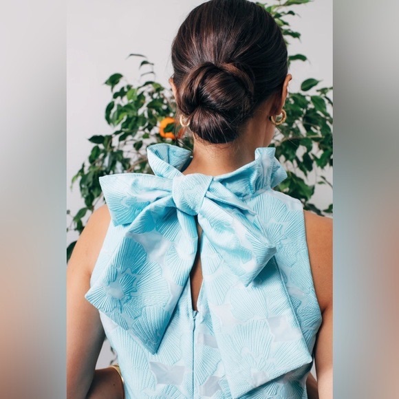 TUCKERNUCK - Cyan Fil Coupe Blythe Dress Size Medium - Picture 6 of 6